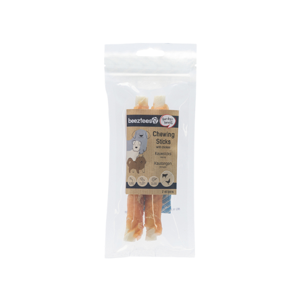 Beeztees Culinary Chew Stick - 2 x 15cm - Chicken