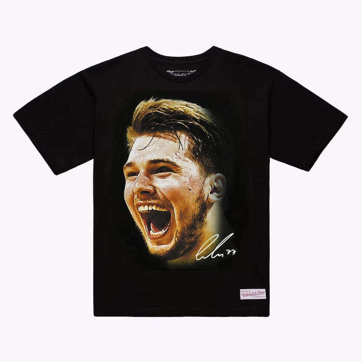 Luka Doncic Mitchell & Ness Real Big Face NBA Tee Black