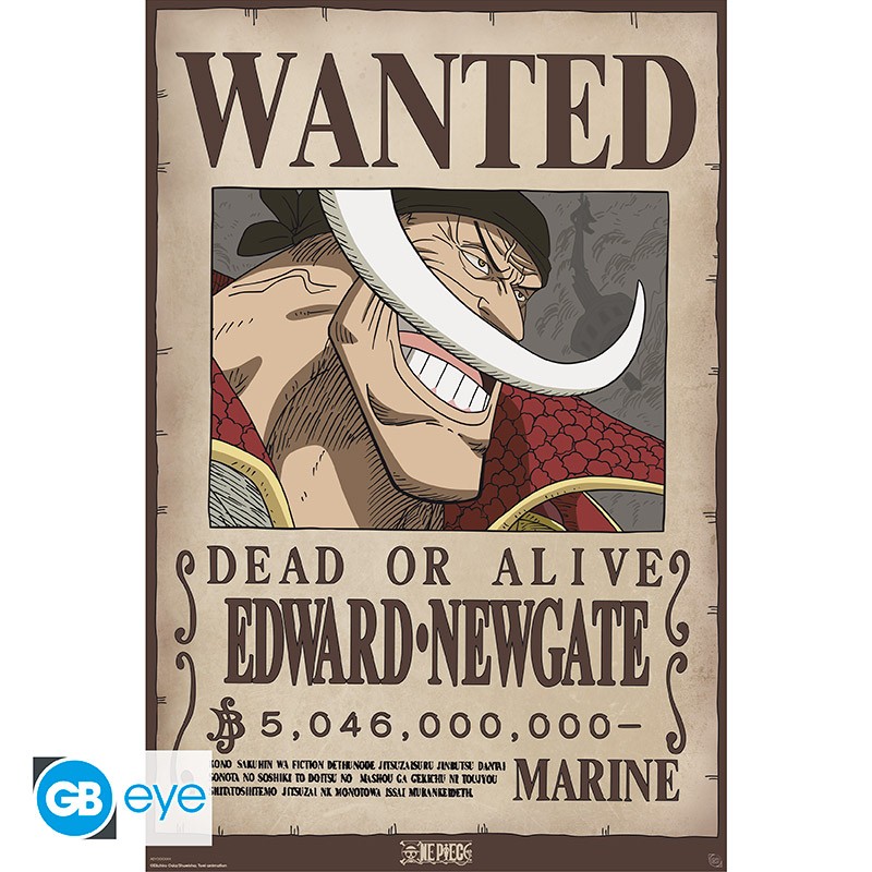 ONE PIECE Poster Wanted Whitebeard (91.5x61cm)