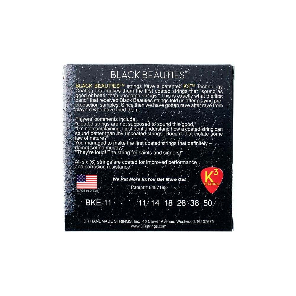 DR Strings Black Beauties BKE