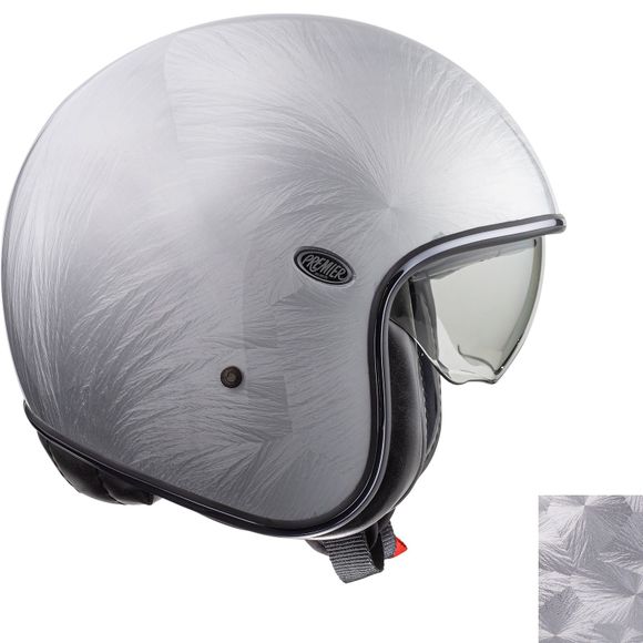 Premier vintage jet helmet - DR - White / GrayRef: PE0319
