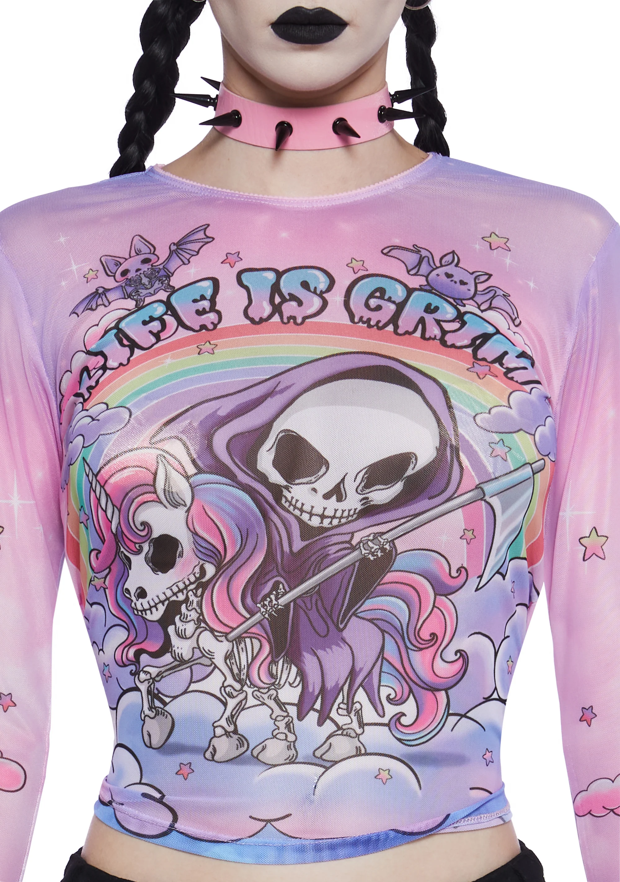 Doomed To Dazzle Long Sleeve Top