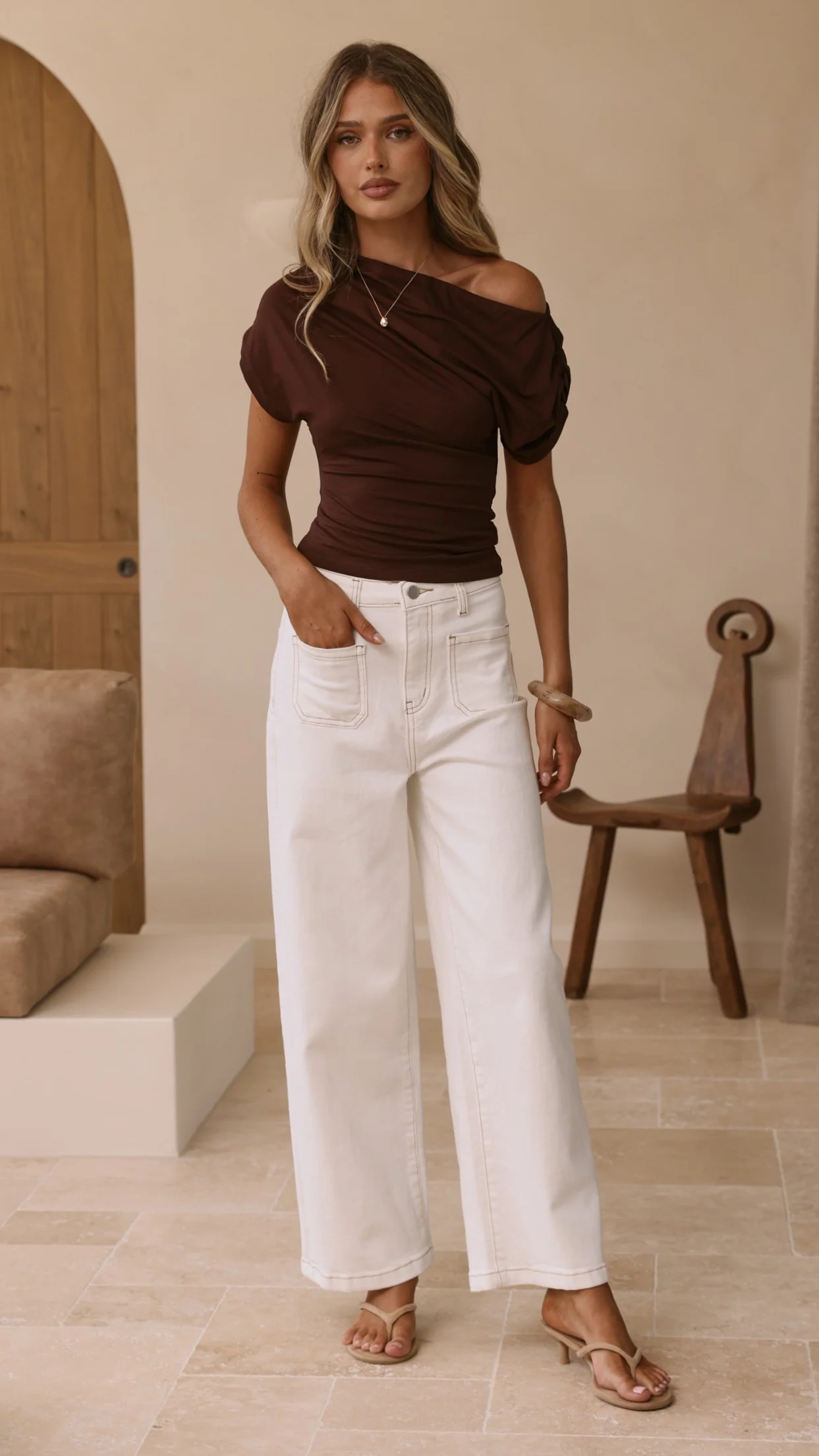 Macadrian Jeans - White Denim