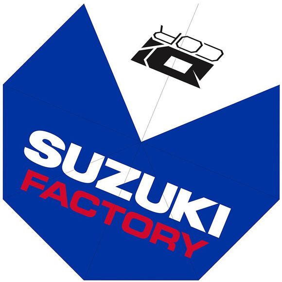 D'cor Suzuki Factory Umbrella - Blue / WhiteRef: DCO0052 / 81-108-1
