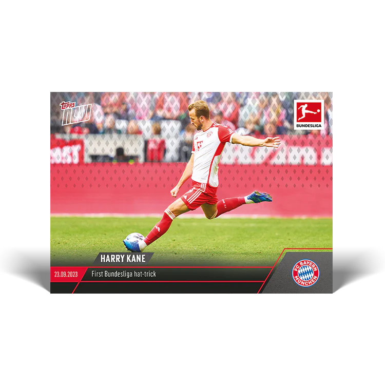 Topps UK - Harry Kane - First Bundesliga hat-trick - Bundesliga TOPPS NOW® Card #29