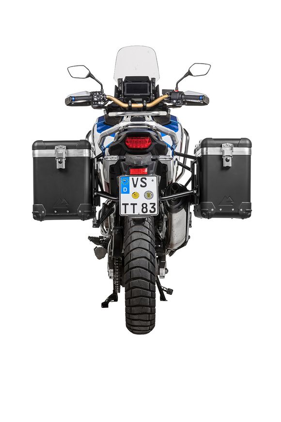 Touratech ZEGA Pro 38/45 suitcase - Black support included - Black anodizedRef: Trt01813A / 01-403-6787-0