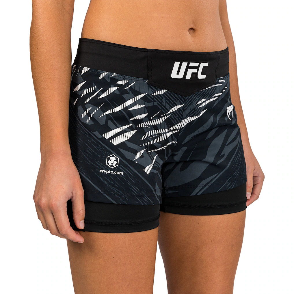 Women's UFC Fusion by Venum Black Fight Night Fight Shorts