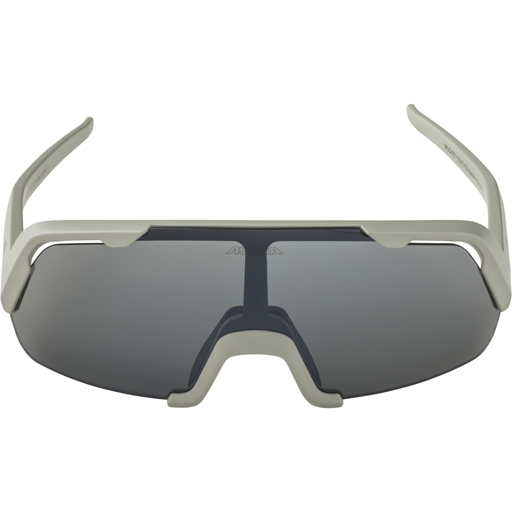 Alpina Rocket Glasses Youth - cool-grey matt/mirror black