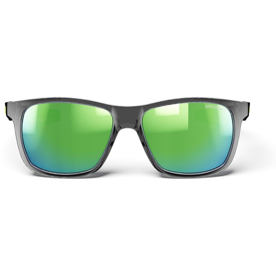 Julbo Elwood Sunglasses Kids - Shiny Translucent Black - Green Flash Spectron 3