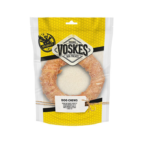 Voskes Chew Ring, Beef Hide & Chicken - 12,5 cm - 1 piece