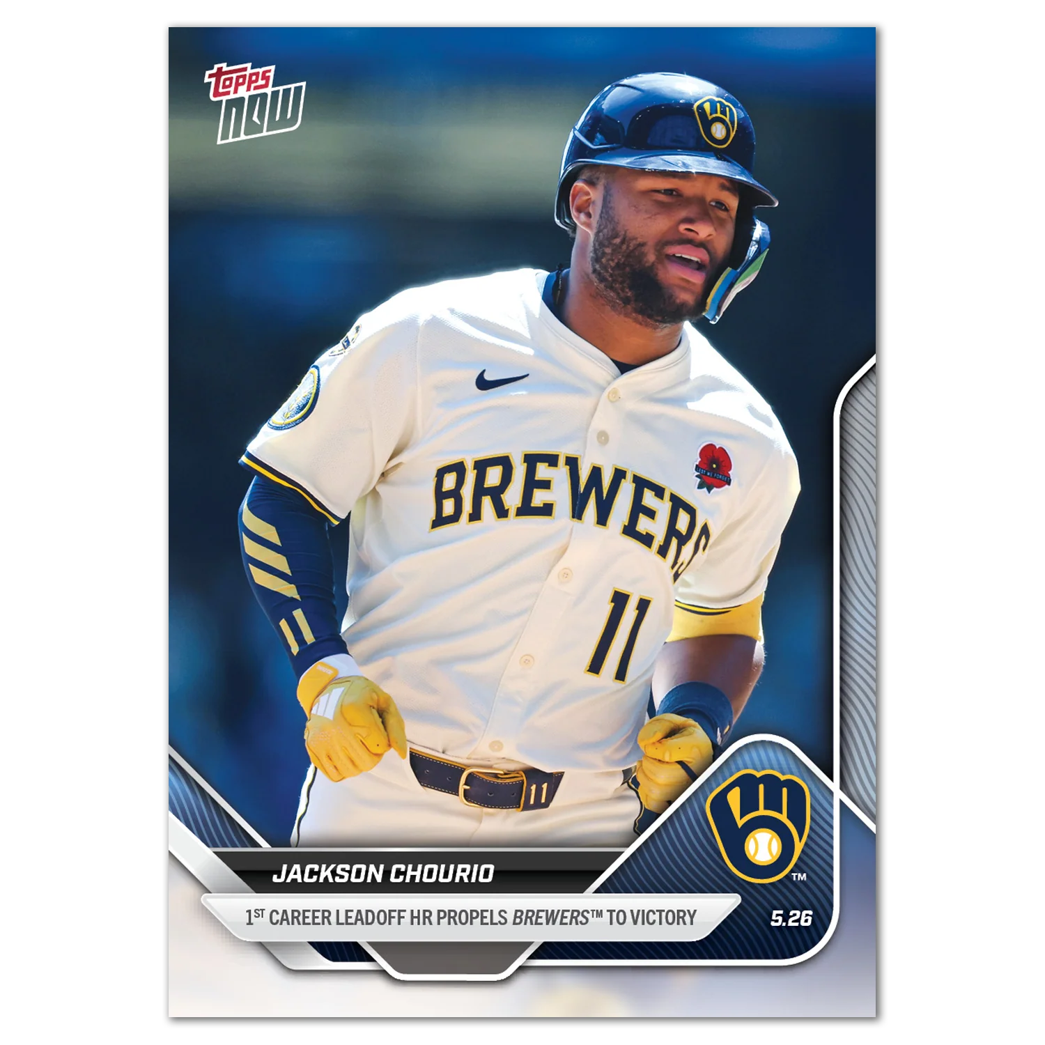 Jackson Chourio - 2025 MLB Topps NOW® - Card 219