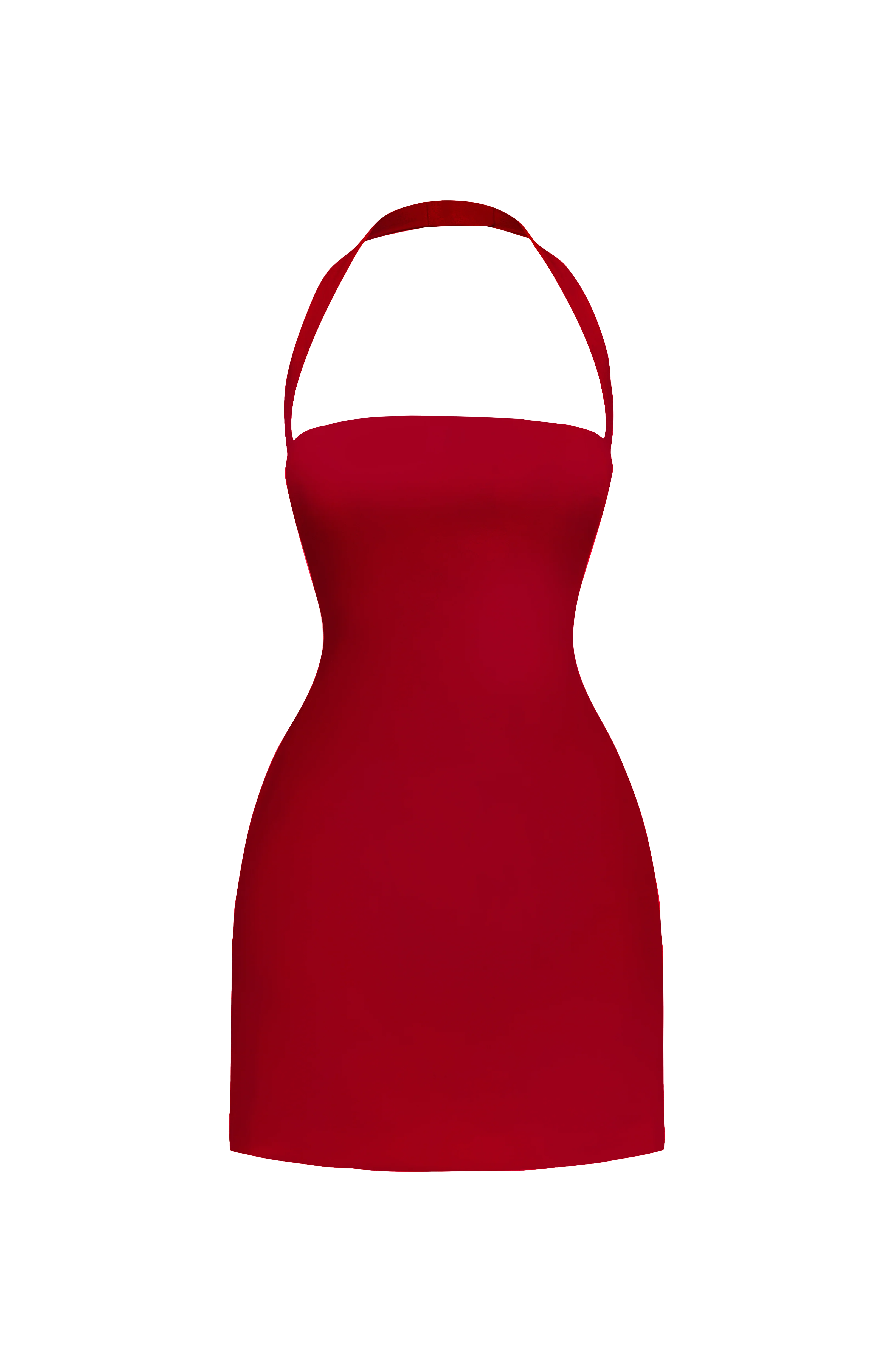 Tamsin Mini Dress - Deep Red