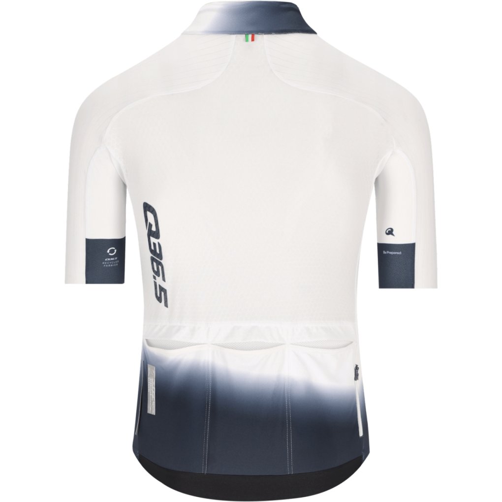 Q36.5 Gregarius Pro Collar Fade Signature Short Sleeve Jersey Men - white