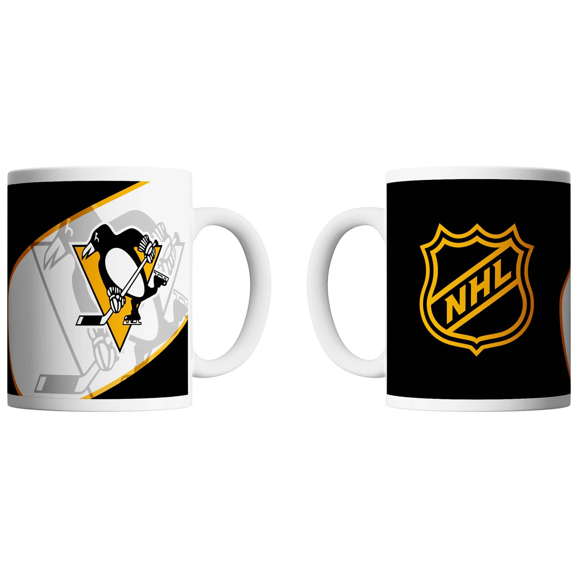 Pittsburgh Penguins Shadow Logo & Shield NHL Mug (330 ml)