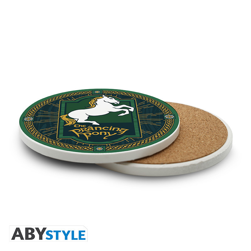 LORD OF THE RINGS Ceramic Coasters Prancing Pony