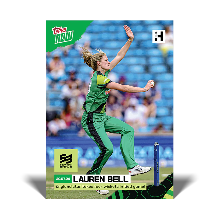 Lauren Bell - England star takes four wickets in tied game! - 2024 The Hundred TOPPS NOW® Card 7 - PR:19