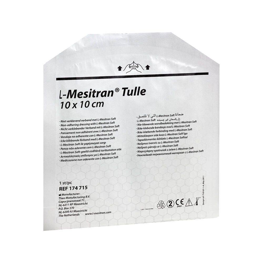 L- Mesitran Tulle - 10 x 10 cm - 10 pieces