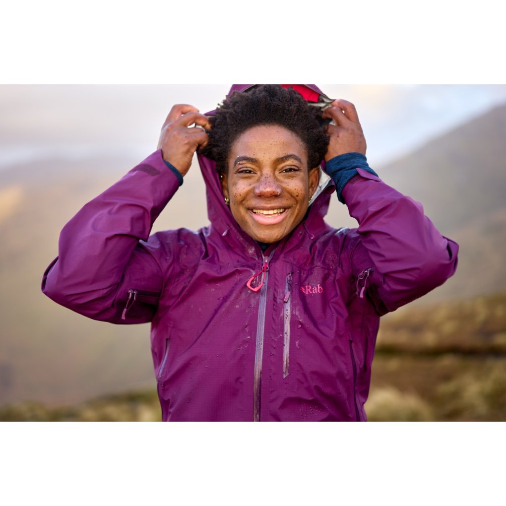 Rab Downpour Mountain Jacket Women - mulberry