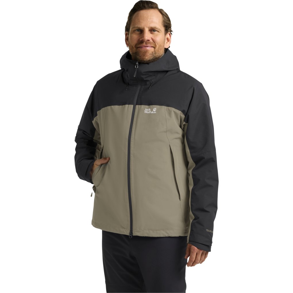 Jack Wolfskin Wild Places 3In1 Jacket Men - linen