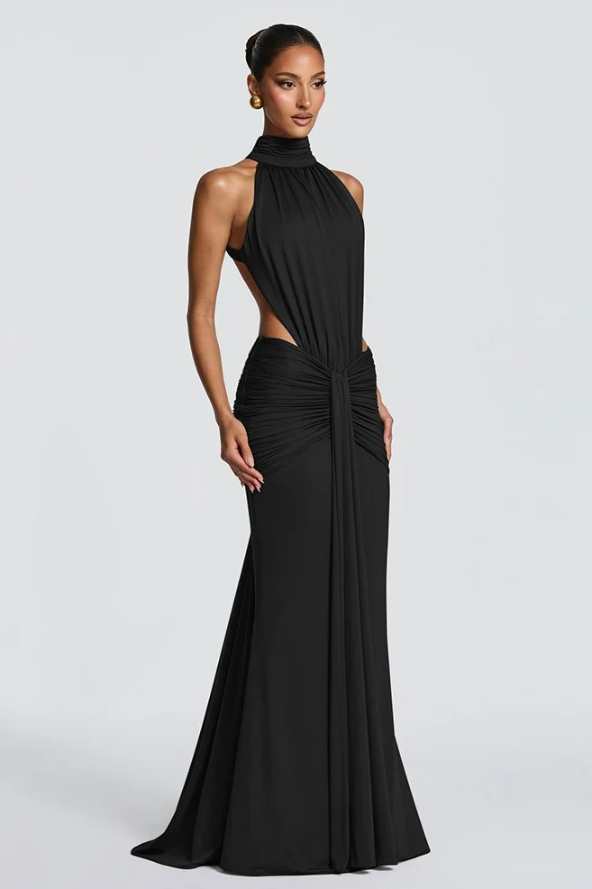 Sophisticated Backless Mermaid Fit Maxi Dress