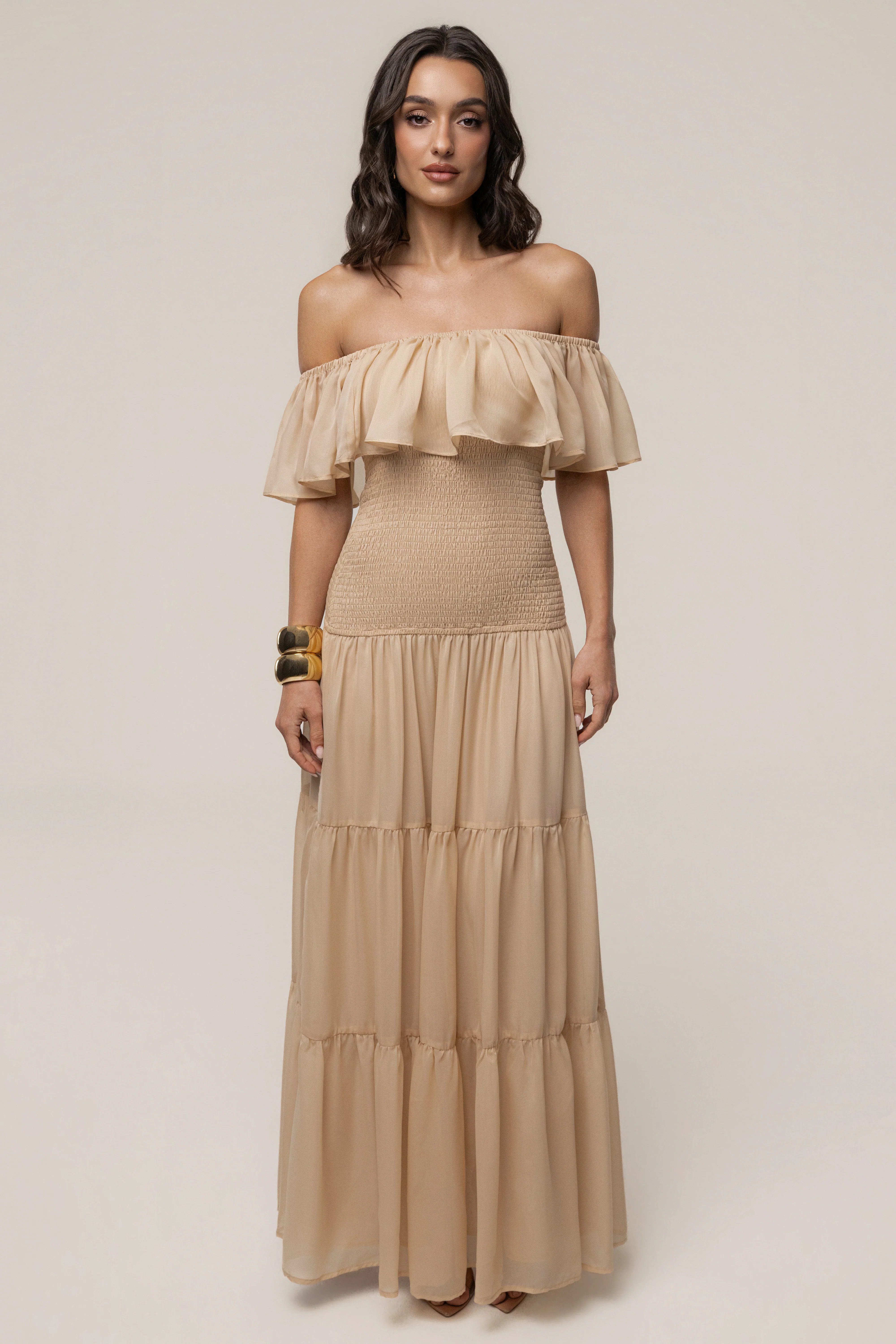 Sand Seaside Drift Maxi Dress
