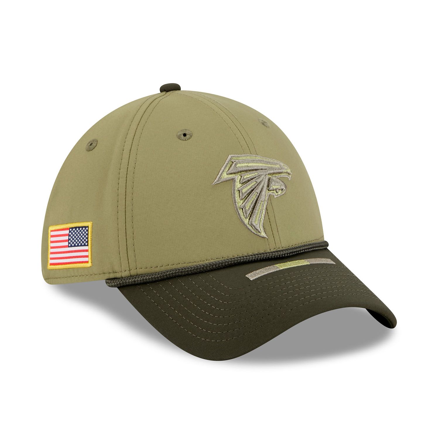 Atlanta Falcons 2025 NFL Salute to Service 39THIRTY Flex Cap Olive