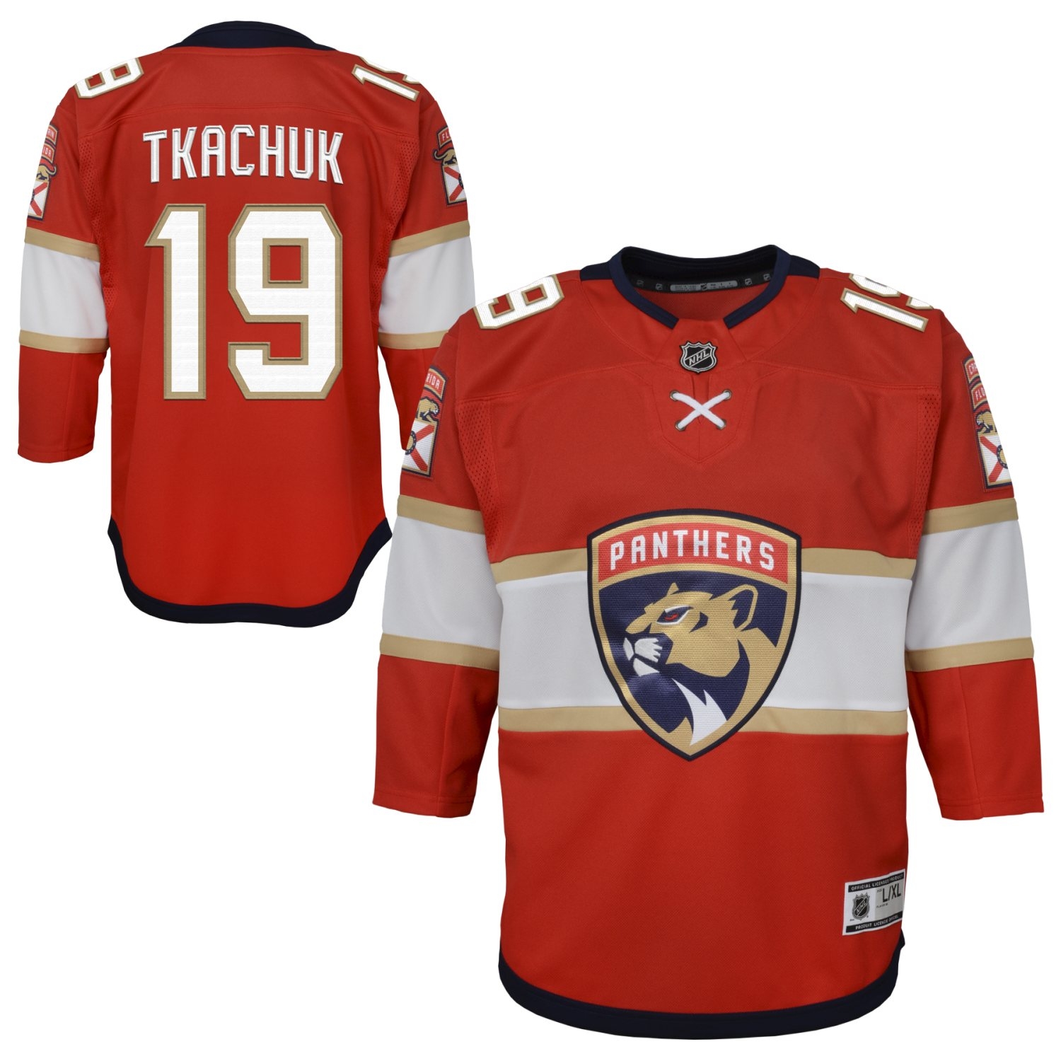 Matthew Tkachuk #19 Florida Panthers Premier NHL Jersey Red (YOUTH)