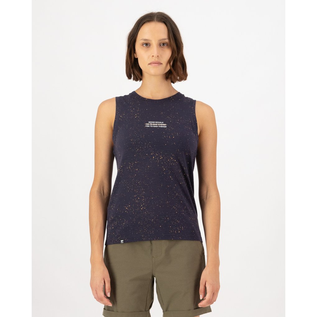Mons Royale Icon Merino Tank Women - cosmic