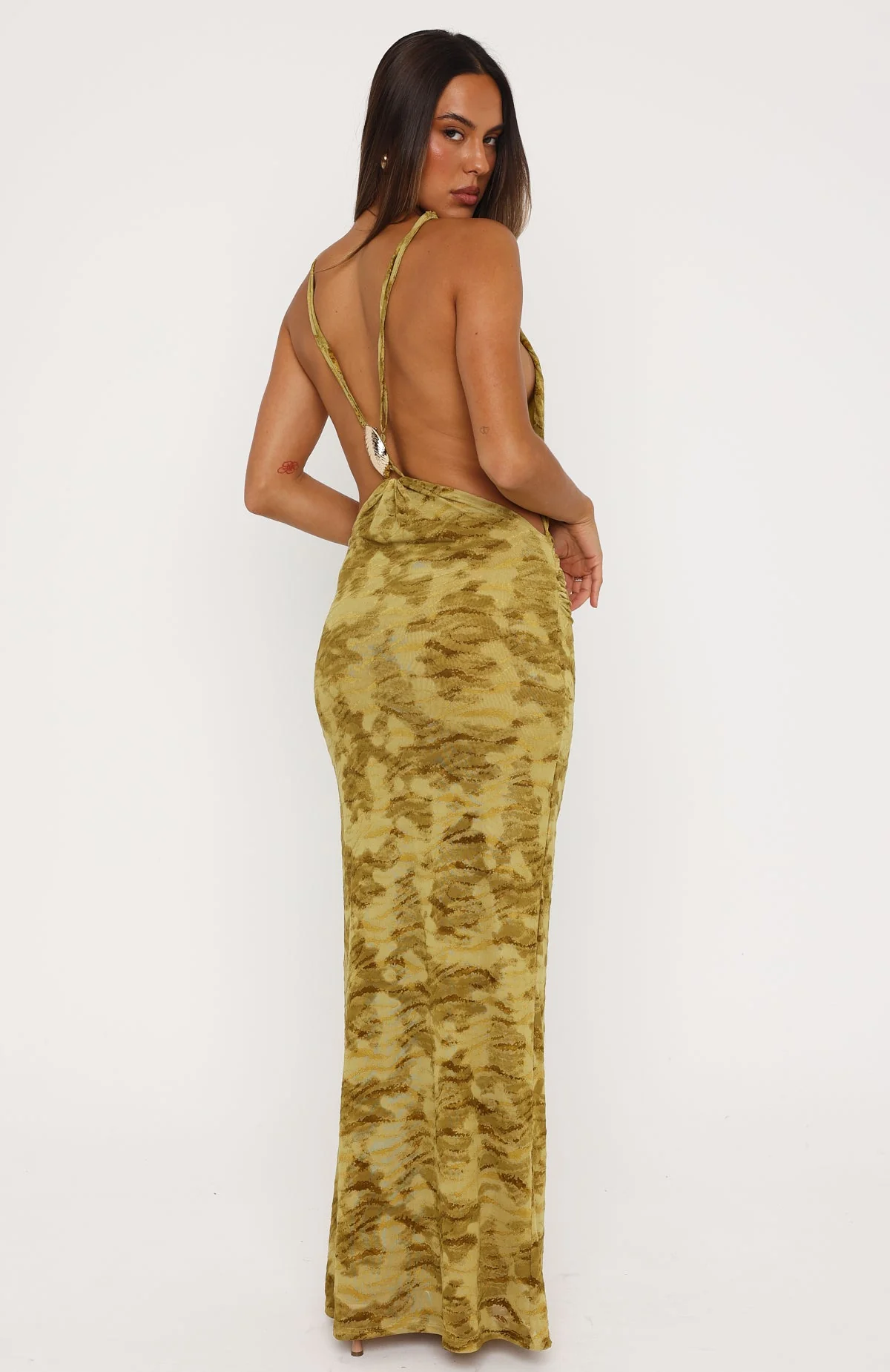 Soft Sin Maxi Dress Chartreuse