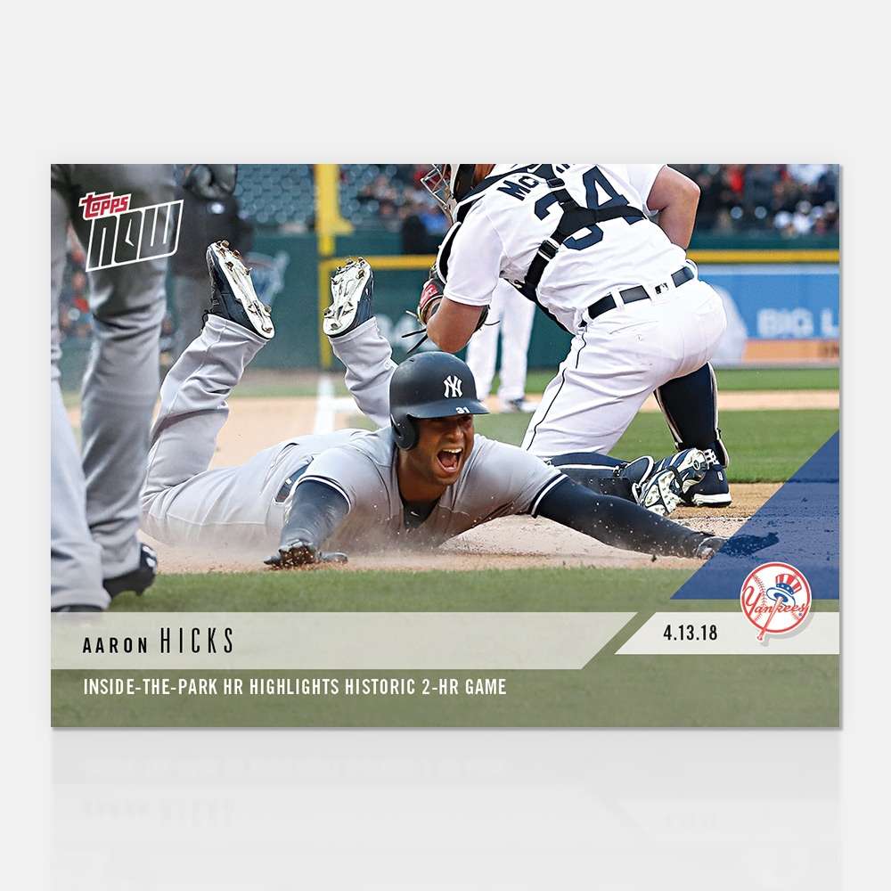 Aaron Hicks - 04/13/2018 TOPPS NOW® Card 74 - Print Run: 485