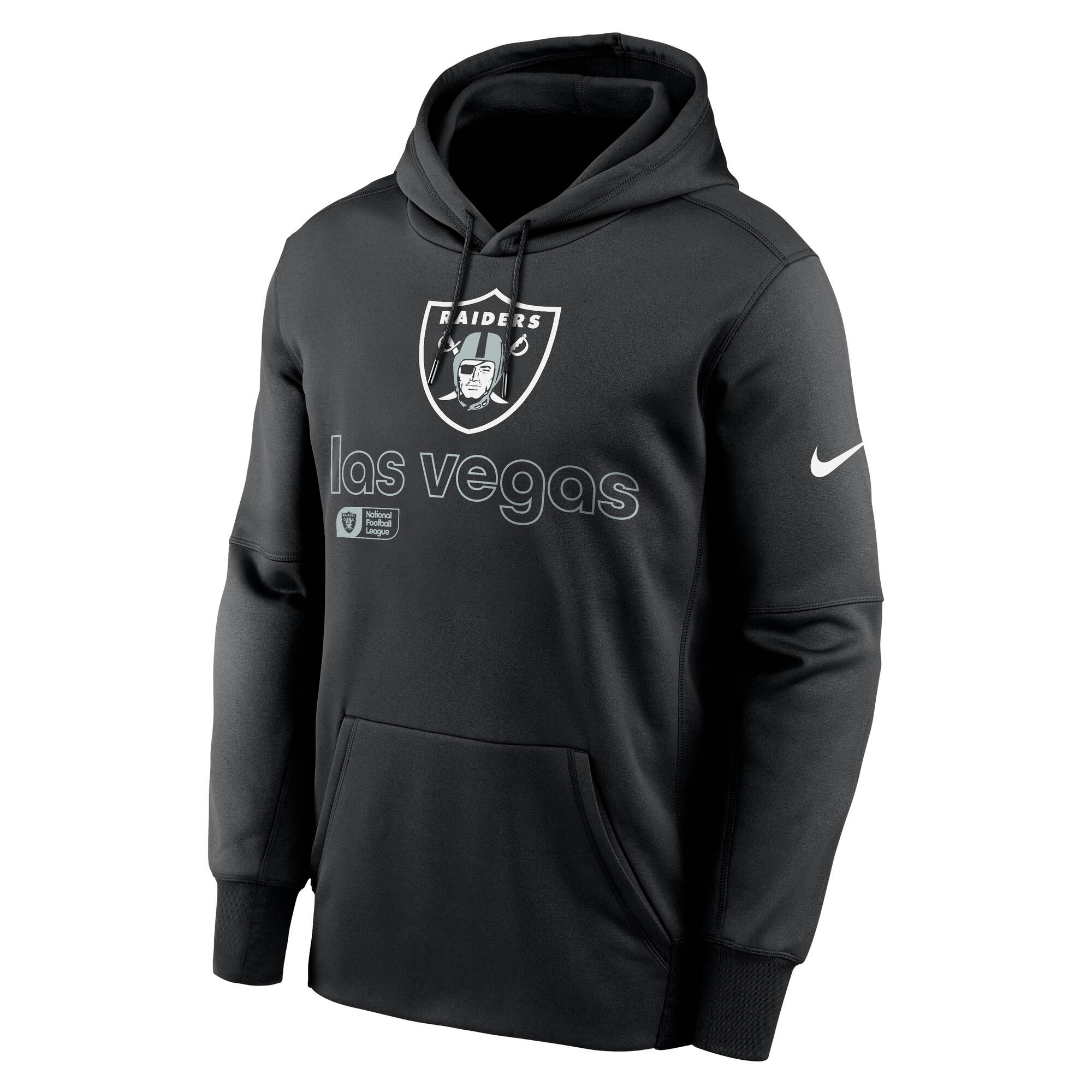 Las Vegas Raiders Peformance Nike Therma-FIT NFL Hoodie Black