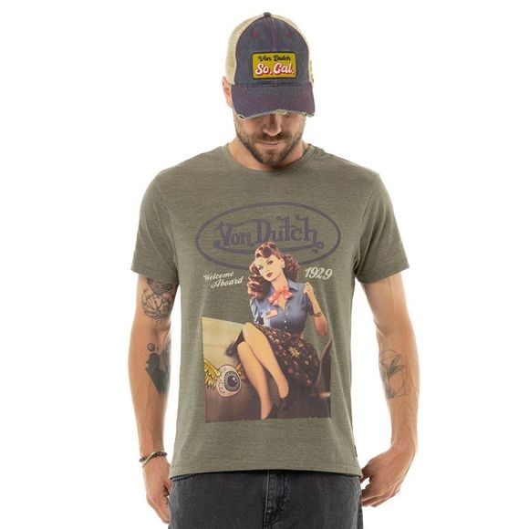 T-Shirt manches courtes Von Dutch UP - VertRef : VDH0349