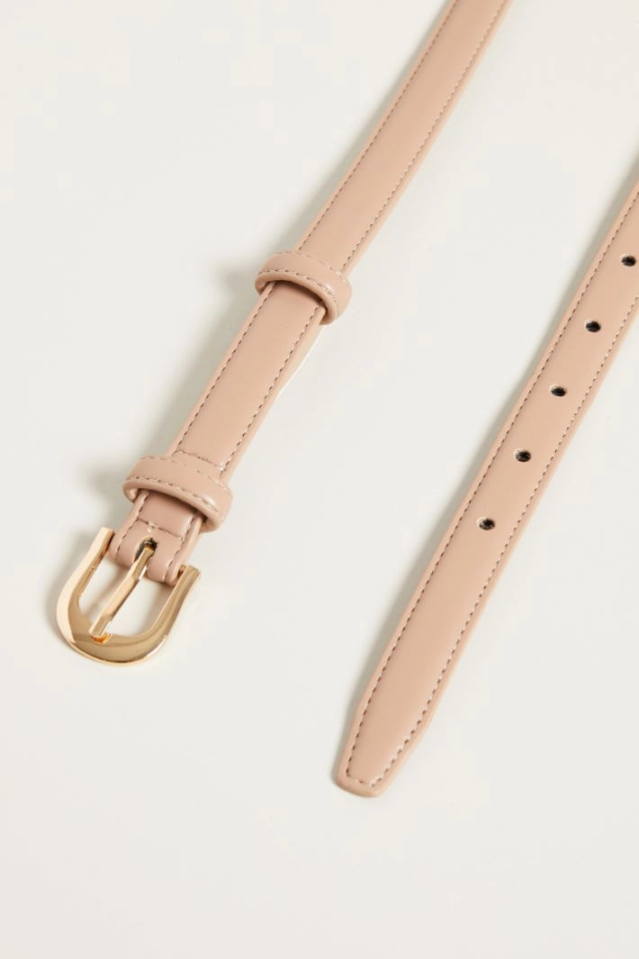 Thin coated belt - ANTIQUE PINK