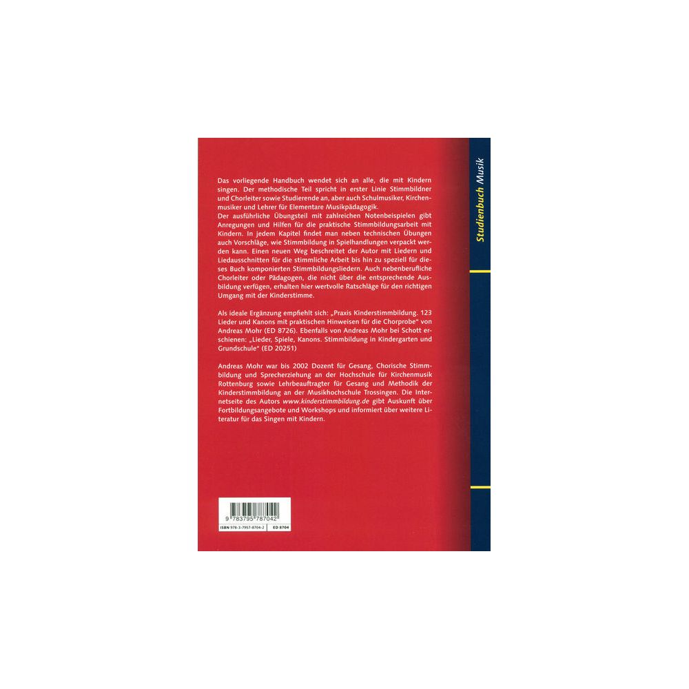 Schott Handbuch Kinderstimmbildung – Thomann Ireland