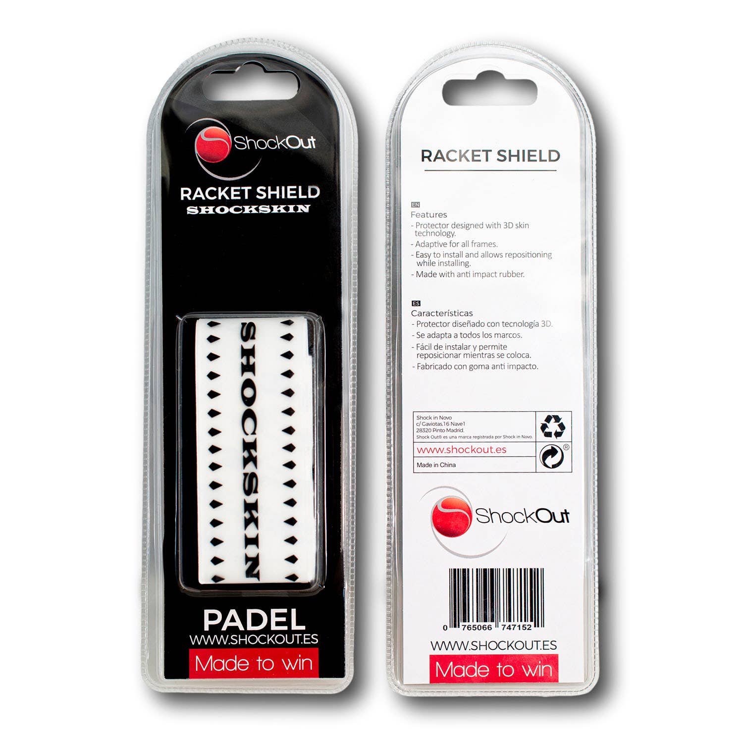 PROTECTION TAPE SHOCKOUT SHOCKSKIN TRANSPARENT/BLACK