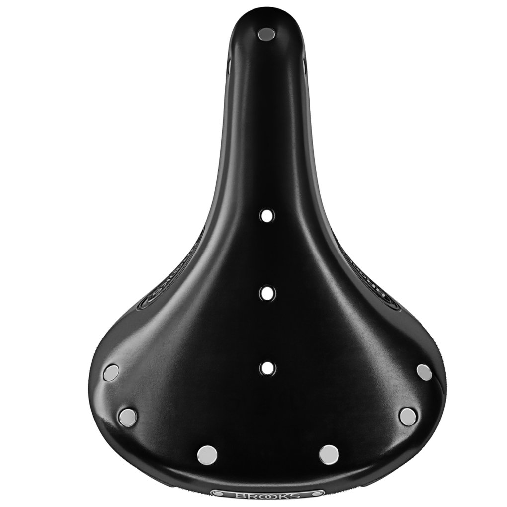 Brooks Flyer Short Bend Leather Saddle - black