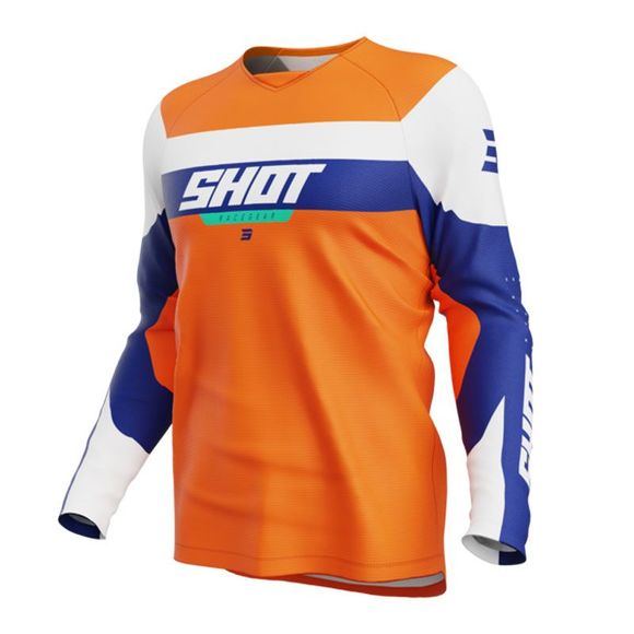 Maillot cross Shot DRAW - LEAGUE - ENFANT - OrangeRef : SO2685
