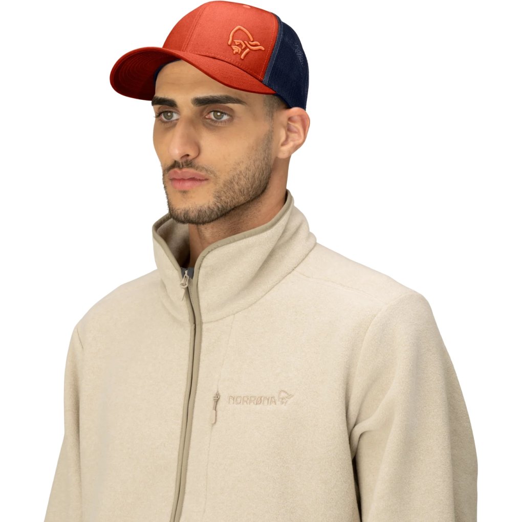 Norrona /29 Trucker mesh snap back Cap - Gold Flame