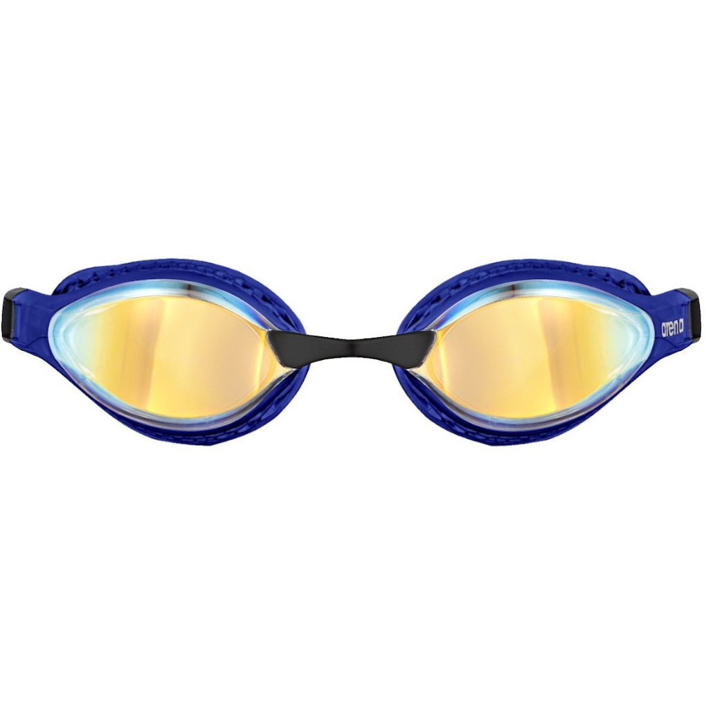 arena Airspeed Mirror Swimming Goggles - Yellow Copper/Blue