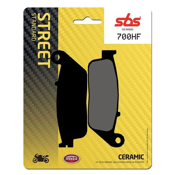 SBS 700HF Organic Front Brake PadsRef: 700HF / 700000