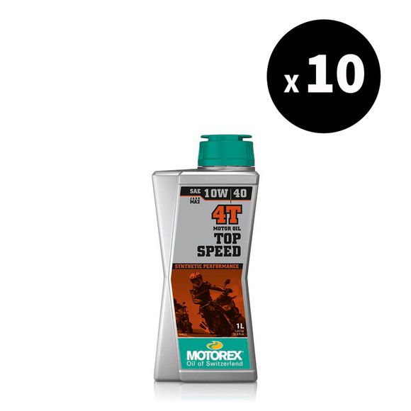 Huile moteur Motorex Top Speed - 10W40 10x1L UniverselRef : MX00136A / 3032291