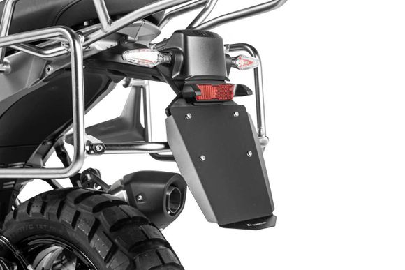Anodized Touratech Bavette license plate holder - BlackRef: Trt01255A / 01-035-5000-0