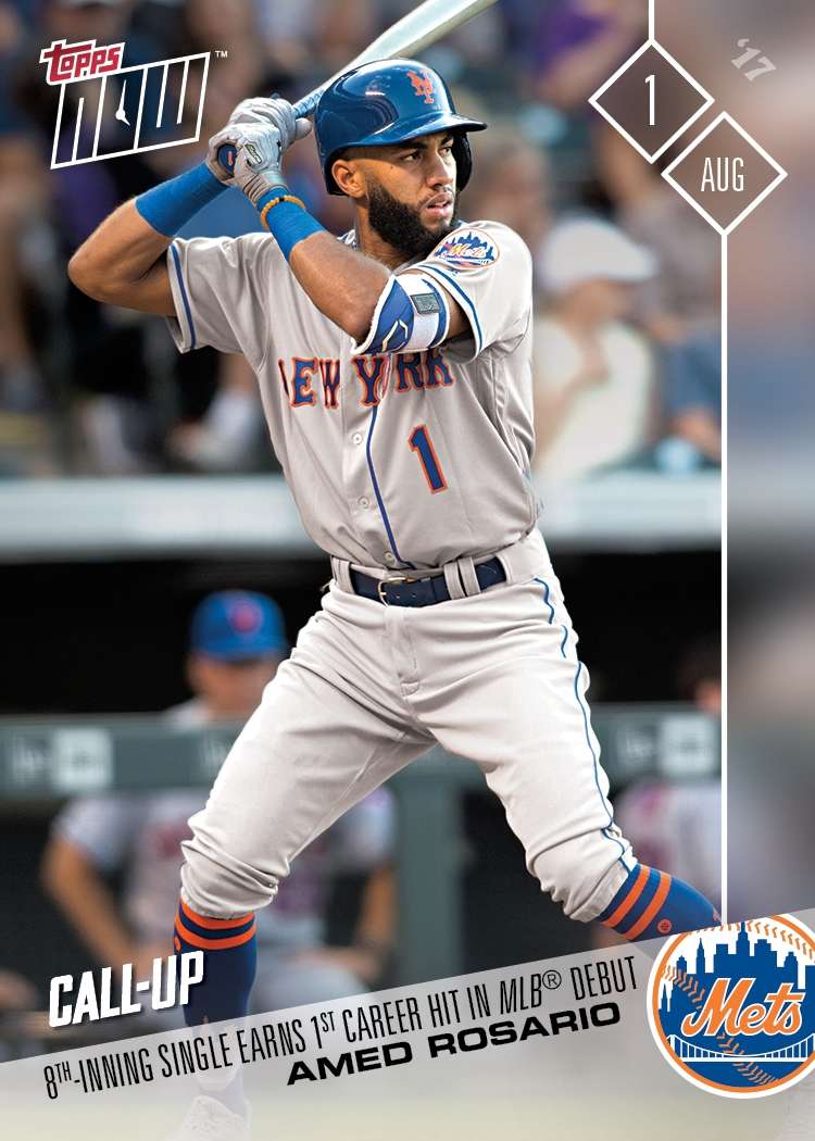 Amed Rosario - 08/01/2017 TOPPS NOW® CARD 428 - Print Run: 2122