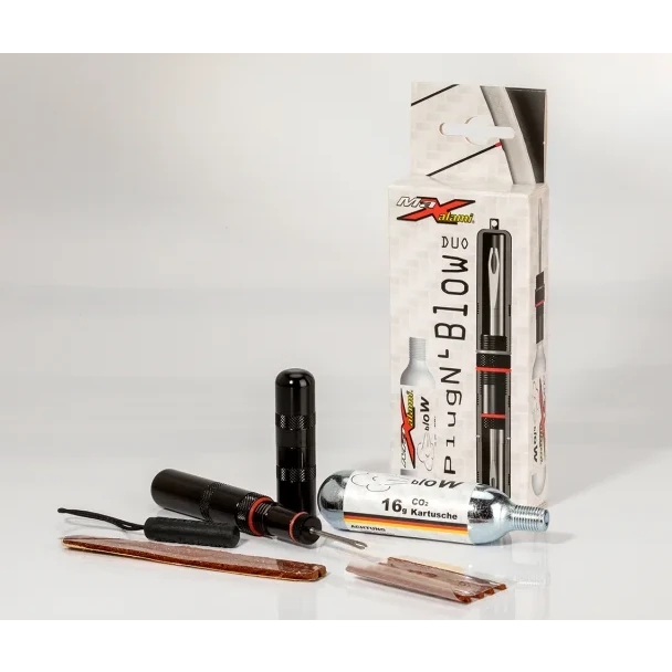 MaXalami PlugN'Blow DUO Repair Tool for Tubeless Tires with CO2 Connector