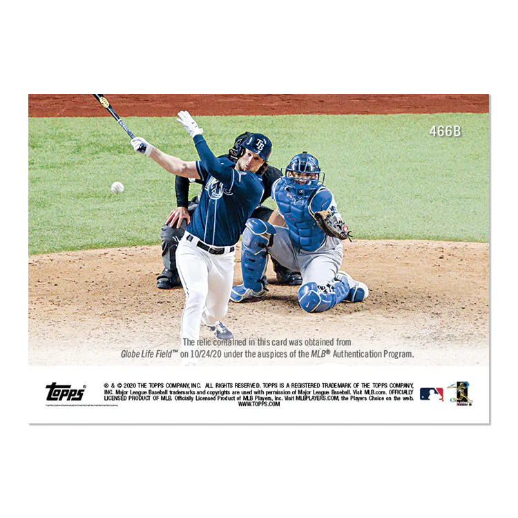 Game-used Ball Relic # to 5 - Brett Phillips - MLB TOPPS NOW® Card 466B