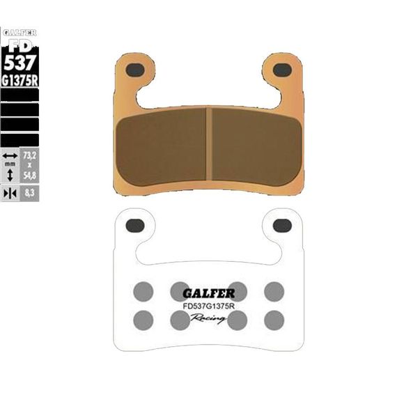 Galfer sinter sintered metal front brake padsRef: Fd537G1375