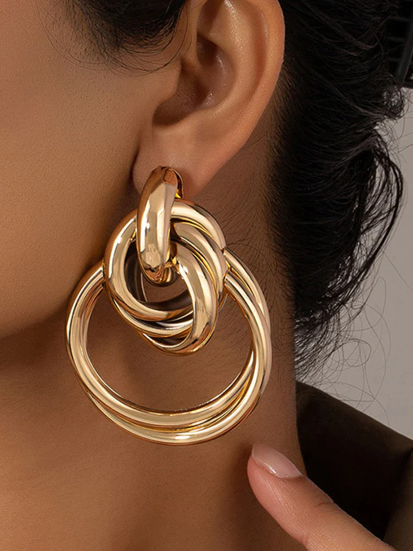 Geometric Drop Earrings