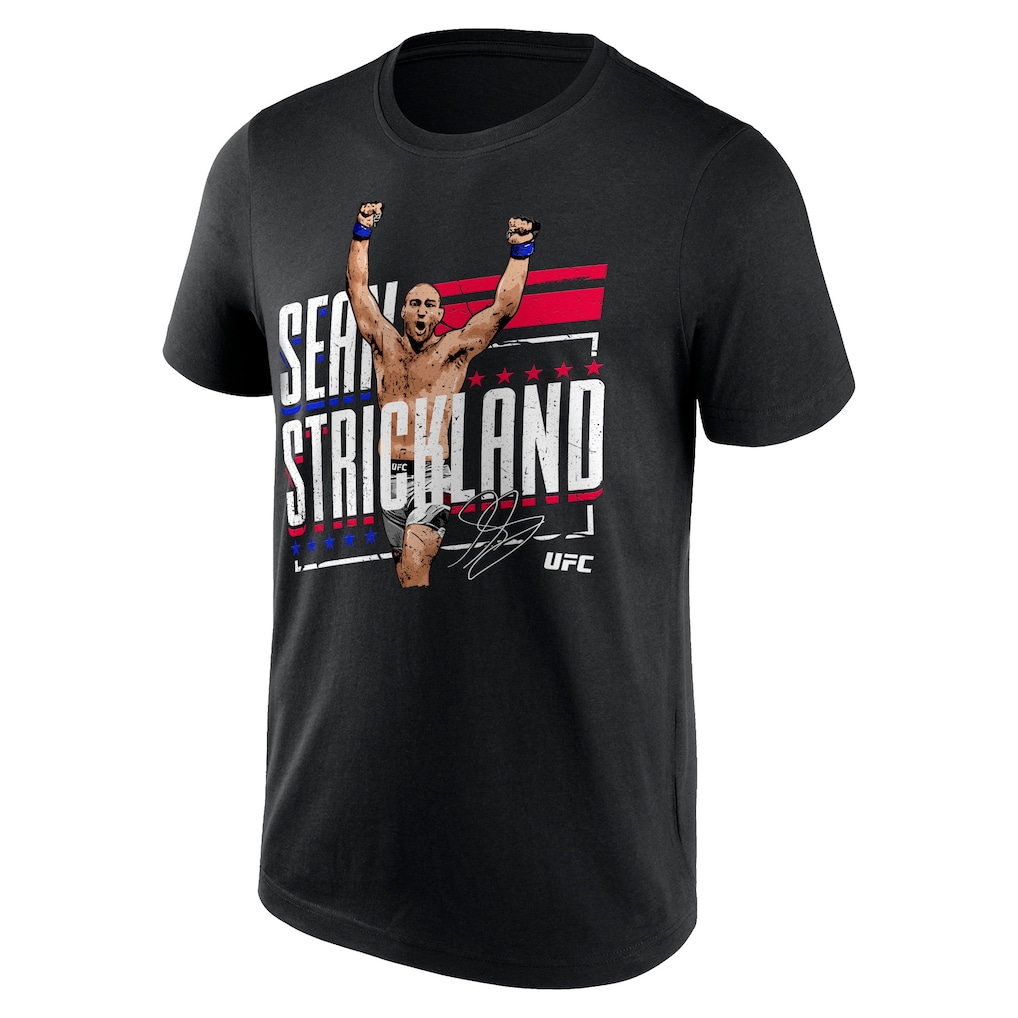 UFC Sean Strickland Star T-Shirt - Black - Mens