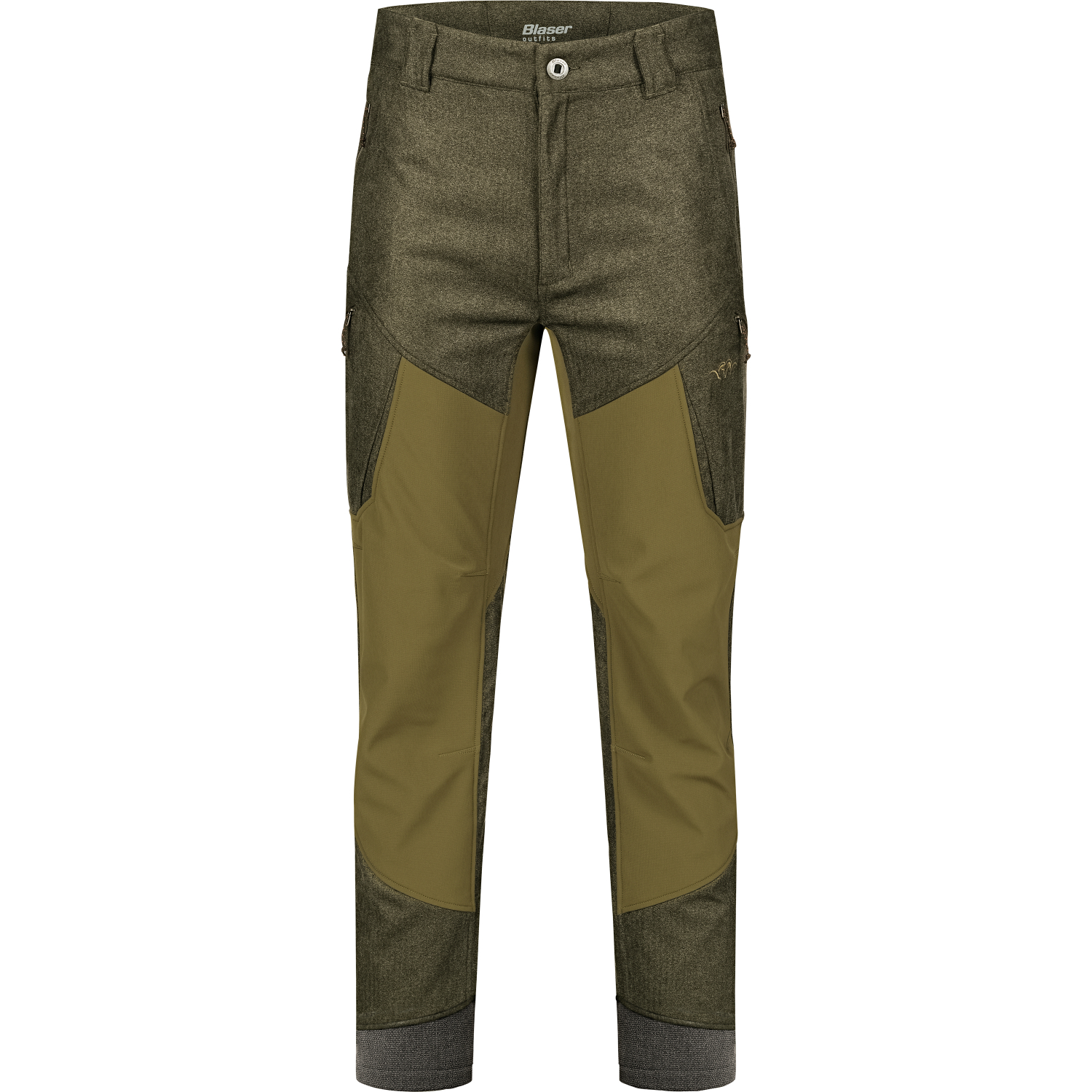 Whizz Softshell Trousers Men (Olive Mélange\/Black)