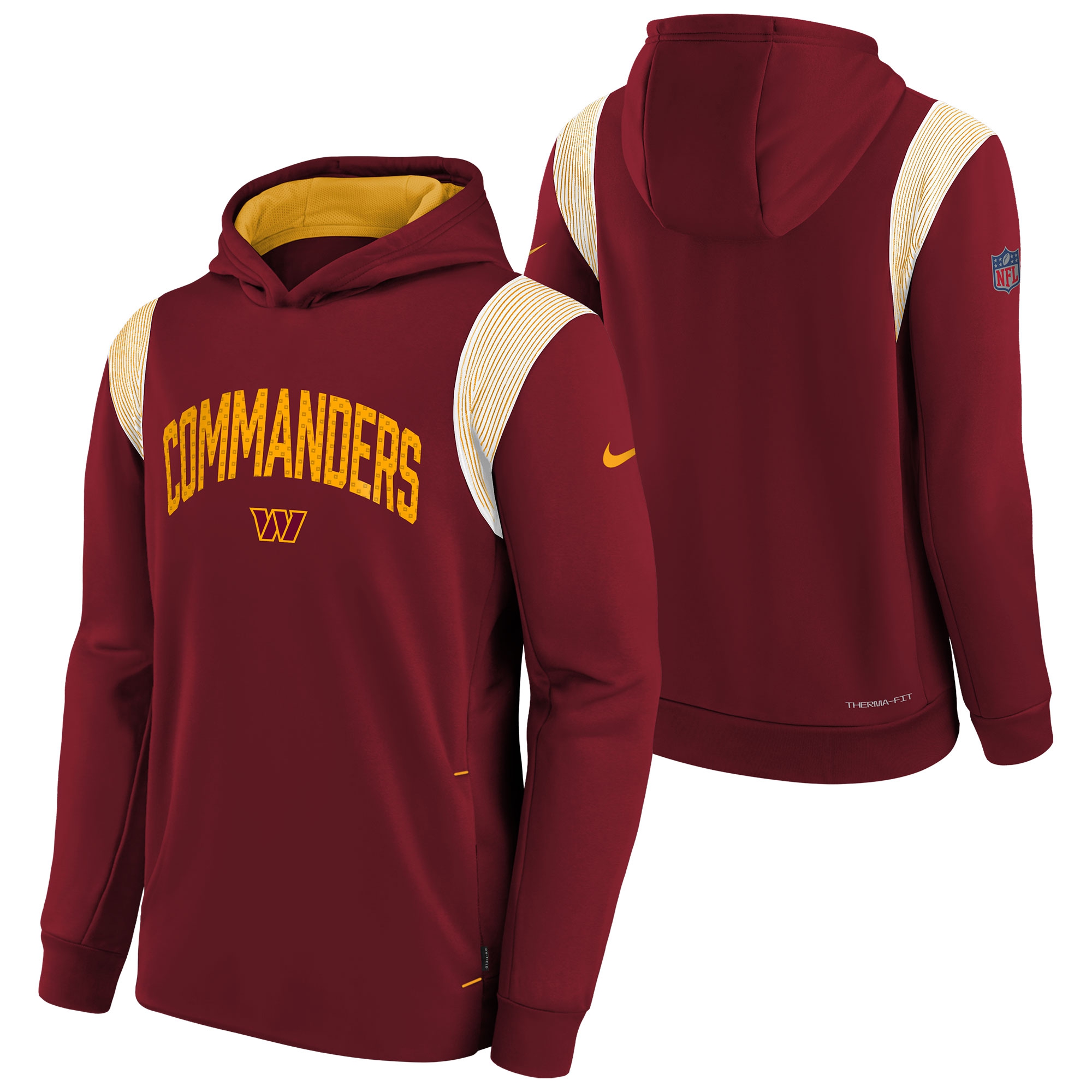 Washington Commanders 2022 NFL On-Field Sideline Therma Hoodie (YOUTH)
